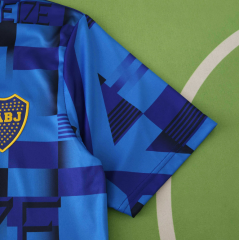 25 26 Boca Juniors blue training shirts