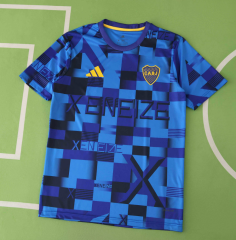 25 26 Boca Juniors blue training shirts