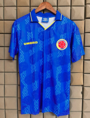 1994 Colombia away retro Fan version jersesy