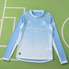 26 27 Manchester City F.C. home Long sleeved Player version JERSEY