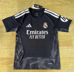 26 27 real madrid goalkeeper black jersey fans version men size s-xxl