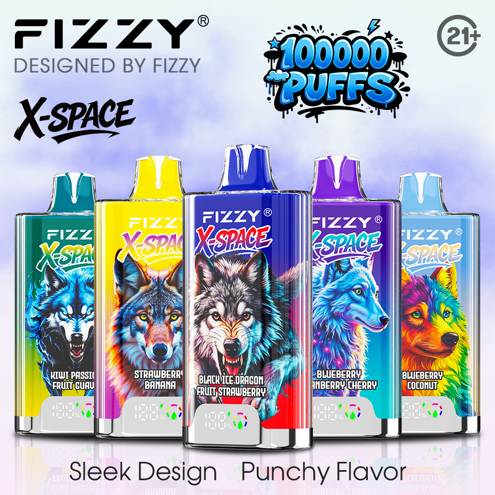 Fizzy X-Space 100K Vape Wholesale | 100000 Puffs Rechargeable Disposable Vape with Big Clouds, Smooth Flavor & EU Warehouse 3-7 Days Fas