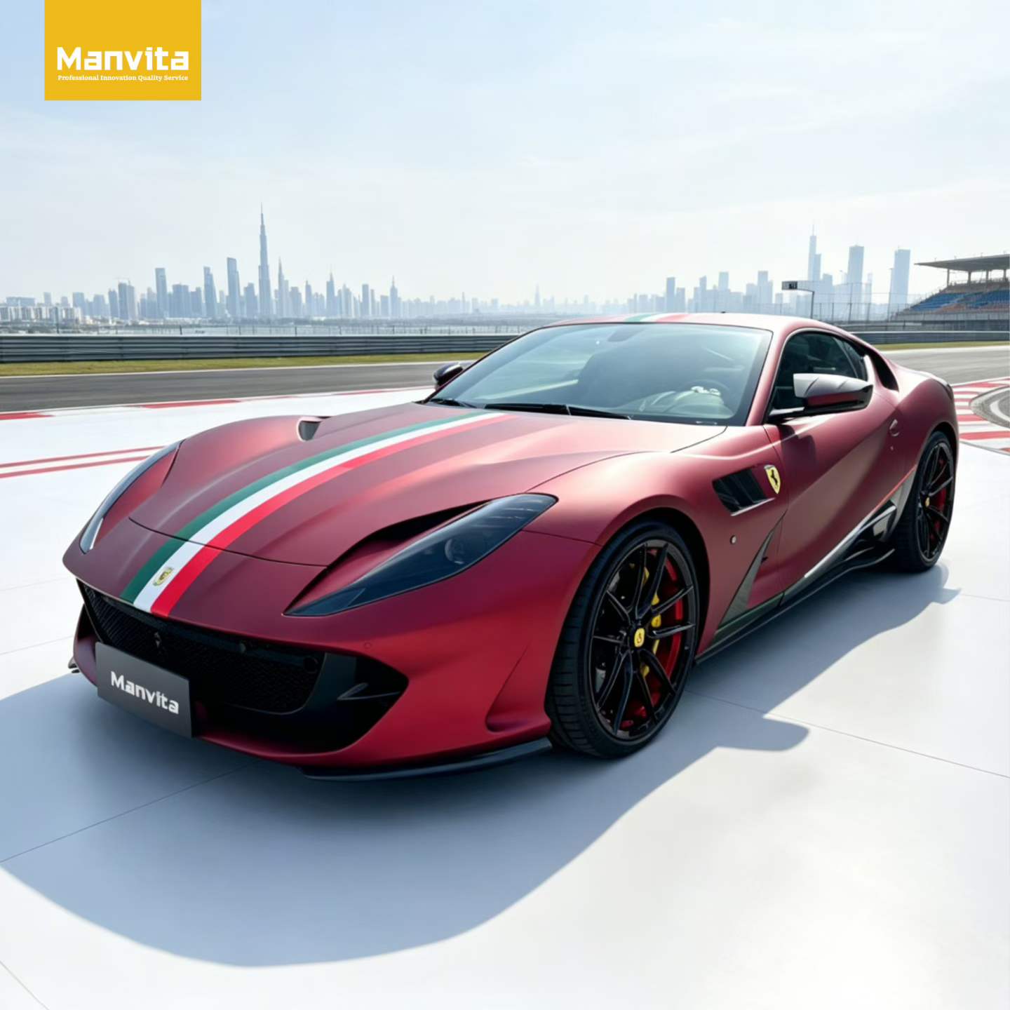 Ferrari 812 Superfast OEM Mansory dry carbon body kit installation