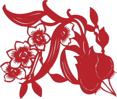 Traditional Chinese Style Embroidery Template (Magnolia Bud & Phoenix Feather Patterns)