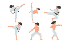 Japanese Karate Movement Collection: Comic - Style