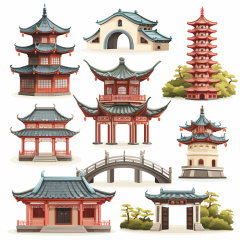 Collection of Traditional Chinese Classical Garden Architecture Patterns