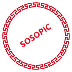 Chinese Classical Patterns Circular Border with Red Patterns