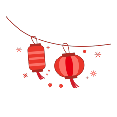 Mahjong - Themed Chinese Lantern Festival Lantern Icons