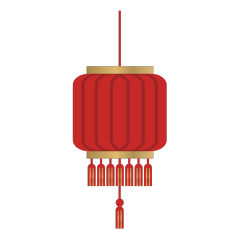 Chinese Traditional Festival Red Lantern Icons