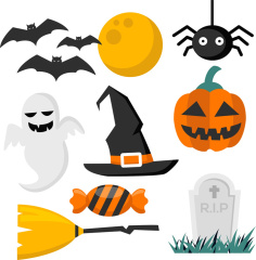 Spooky Essentials Collection: Halloween Icon Bundle