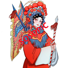 Peking Opera Heritage: Authentic Traditional Chinese Opera Pattern Series