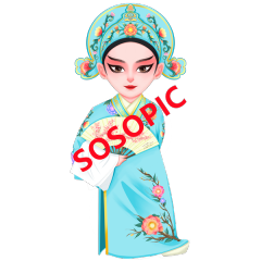 Peking Opera Charisma: Intricate Traditional Chinese Opera Icon Patterns