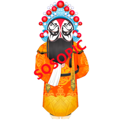 Traditional Chinese Opera Splendor: Dynamic Peking Opera Element Patterns