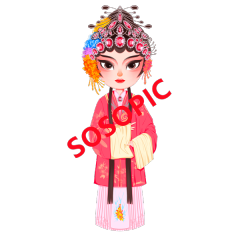 Traditional Chinese Opera: Scholar’s Four Treasures Pattern Series
