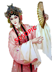 Peking Opera: Retro Hollywood Glamour Pattern Series