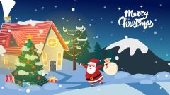 Fairy Tale Christmas Vector Poster: Enchanting Yuletide Story