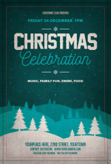 Enchanting Christmas Forest Fairytale Poster Template