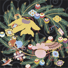 Cherry Blossom - Adorned Spring Festival Decorative Japanese - Style Wallpaper Pattern