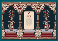 Southeast Asian Heritage Wallpaper – Cultural Interior Accent with Abstract Floral Motifs