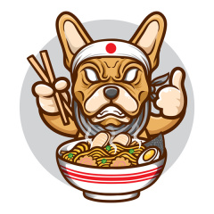 Japanese Retro Poster – Culinary Wall Art for Ramen Shops Featuring Noodle Bowl & Steam Motif