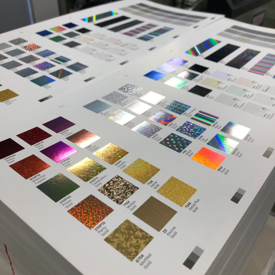Spar Panel | The Color Samples of Hot Stamping