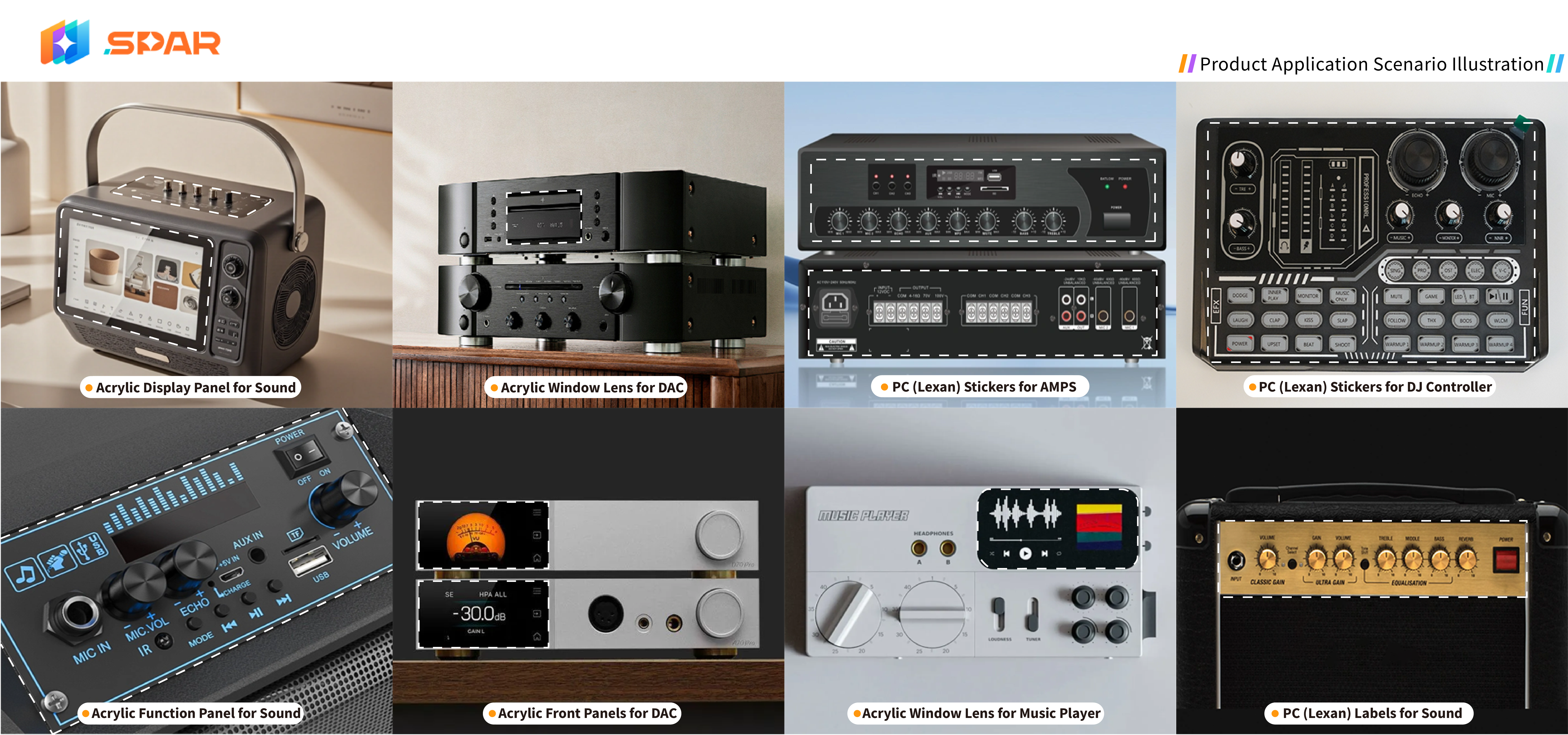 Spar Panel Audio Equipment Products