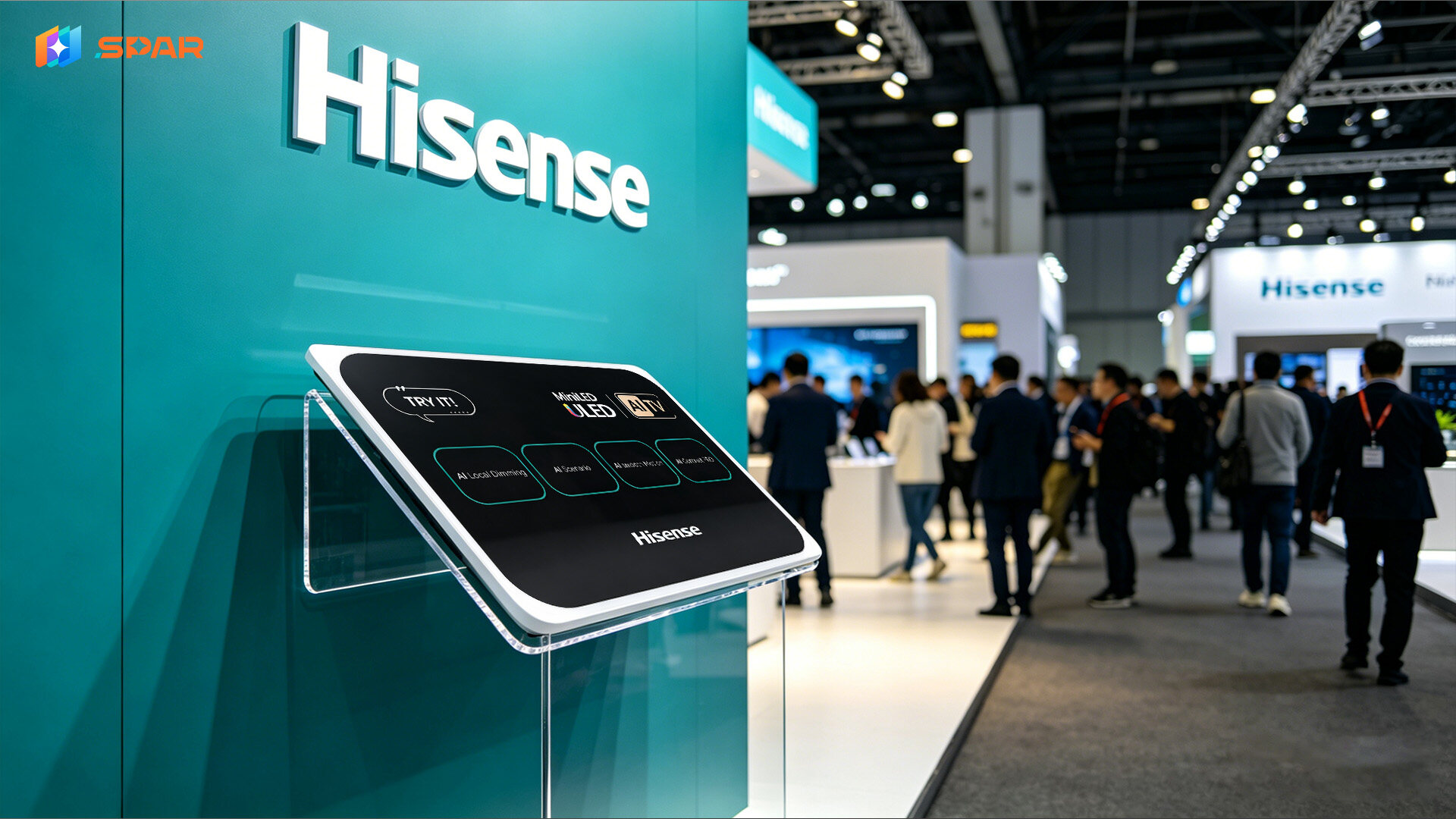 Acrylic Control Panel for Hisense TV Set 2