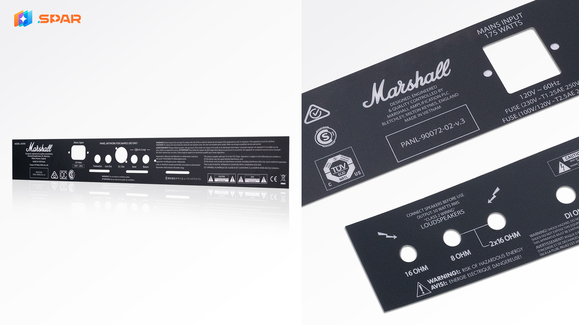 Spar Panel | Marshall Polycarbonate Stickers 1