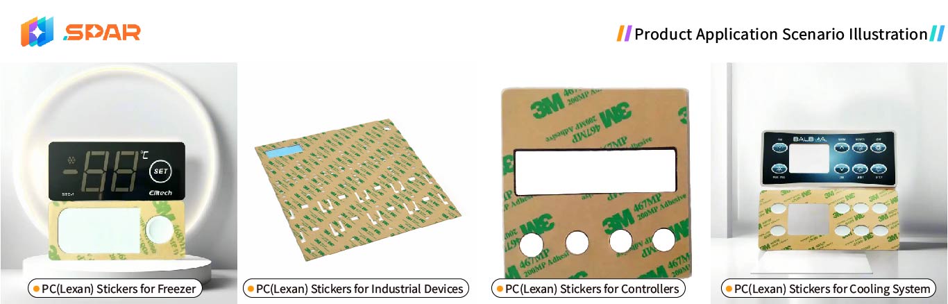 Polycarbonate stickers for industrial devices | Spar Panel