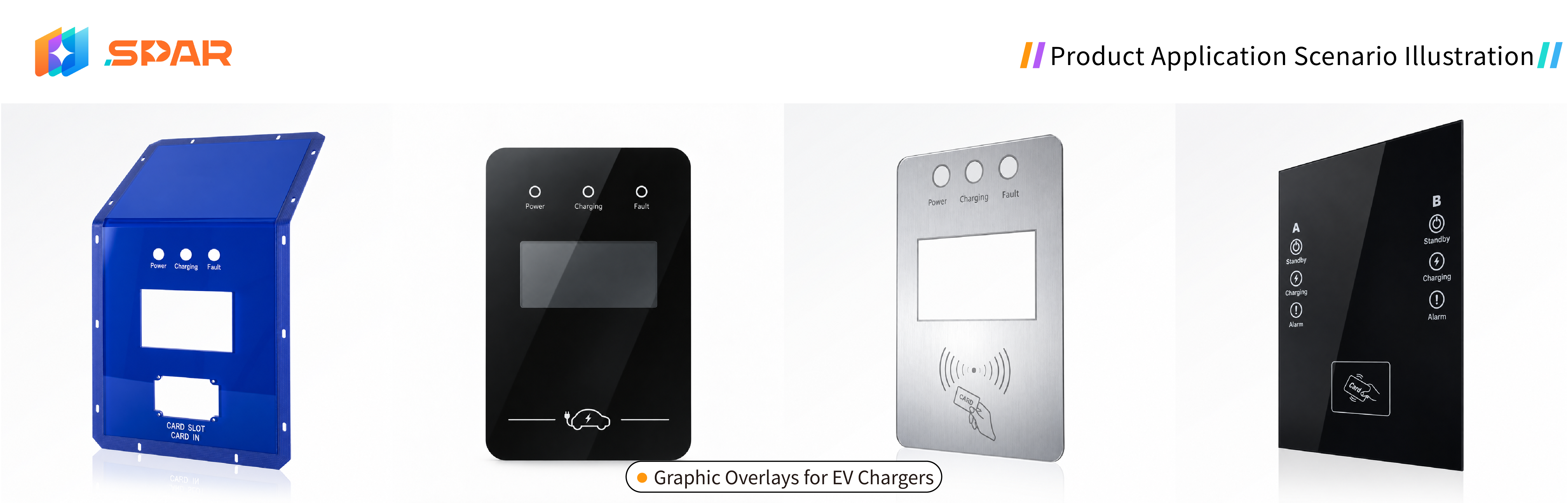 Graphic Overlays for EV Chargers Spar Panel