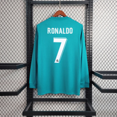 2017/18 Real Madrid Retro Long Sleeve Jersey Third Away