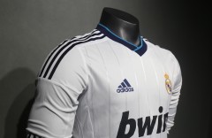 2012/13 Real Madrid Home Retro Jersey Player Version Long Sleeve
