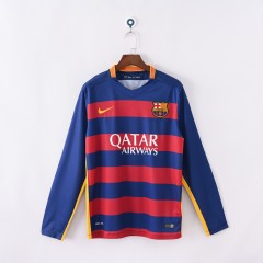 2015/16 Barcelona Home Retro Jersey Long Sleeve