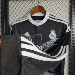 2014/15 Real Madrid Retro Long Sleeve Jersey Third Away