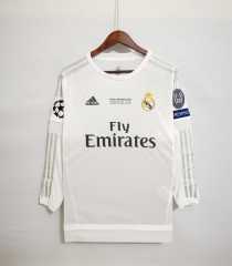 2015/16 Real Madrid Home Retro Jersey Long Sleeve