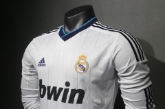 2012/13 Real Madrid Home Retro Jersey Player Version Long Sleeve
