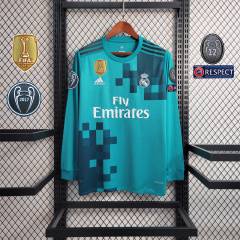 2017/18 Real Madrid Retro Long Sleeve Jersey Third Away