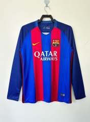 2016/17 Barcelona Home Retro Jersey Long sleeve