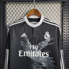 2014/15 Real Madrid Retro Long Sleeve Jersey Third Away