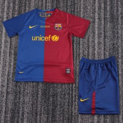 2008/09 Barcelona Home UCL Final Retro Kids Jersey