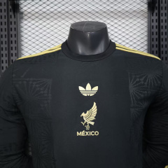 2025/26 Mexico Black Special Player Version Long Sleeve Jersey