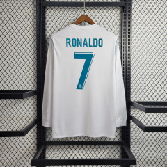 2017/18 Real Madrid Retro Home Long Sleeve Jersey