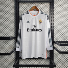 2013/14 Real Madrid Retro Jersey Home Long Sleeve
