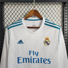 2017/18 Real Madrid Retro Home Long Sleeve Jersey