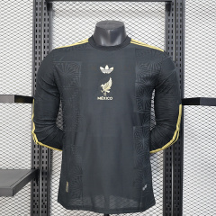 2025/26 Mexico Black Special Player Version Long Sleeve Jersey