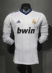 2012/13 Real Madrid Home Retro Jersey Player Version Long Sleeve