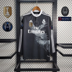 2014/15 Real Madrid Retro Long Sleeve Jersey Third Away