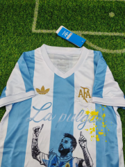 2025/26 Argentina 50th MESSI Special Version Kids Jersey