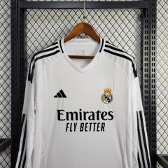 2024/25 Real Madrid Home Long Sleeve Replica Jersey
