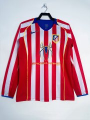 2004/05 Atletico Madrid Home Retro Jersey Long Sleeve